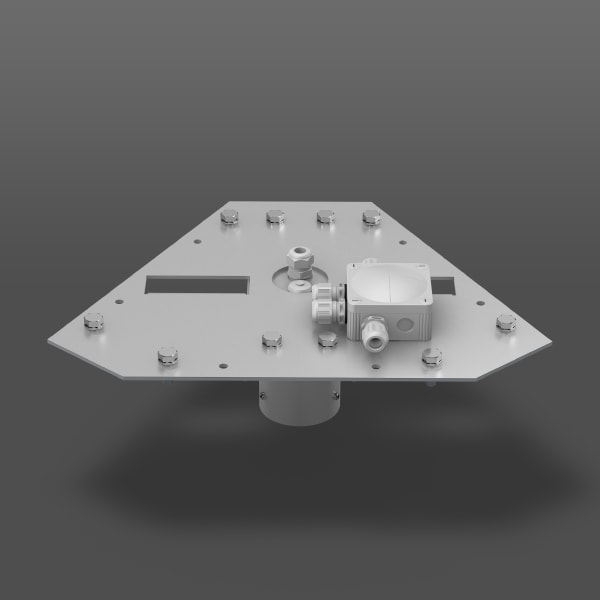RZB - Adapterplatte 525x381x87,f.3xStr.