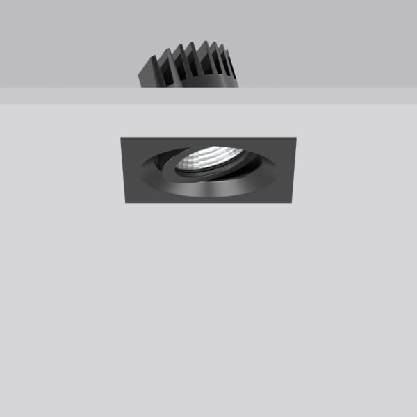 RZB - Str-E,LED/8W/12W-4000K 98x98,52°,dim.Ph