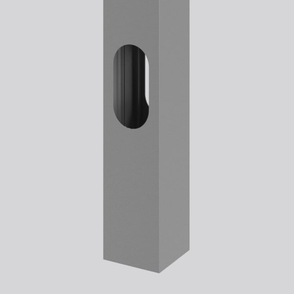 RZB - Leuchtenmast 156x156,H5000,Eingrab