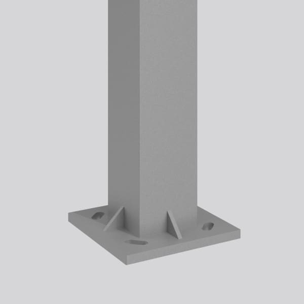 RZB - Leuchtenmast 156x156,H4200,m.Standfuß