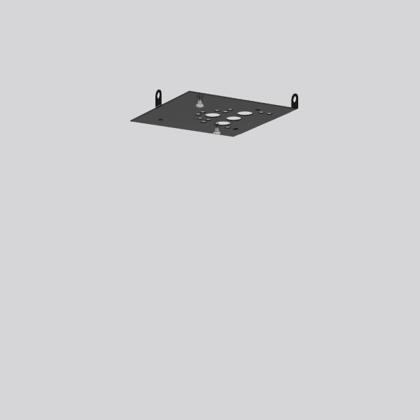 RZB - Befestigungsset 132x130x18,f.Seil/Kette