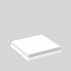 RZB - Abdeckung 430x430x67,m.Rahmen ws.