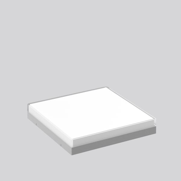 RZB - Abdeckung 430x430x67,m.Rahmen si.
