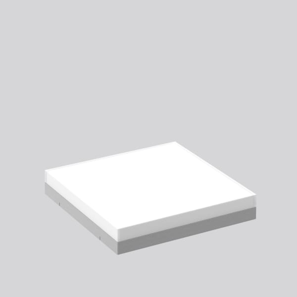 RZB - Abdeckung 430x430x67,m.Rahmen si.