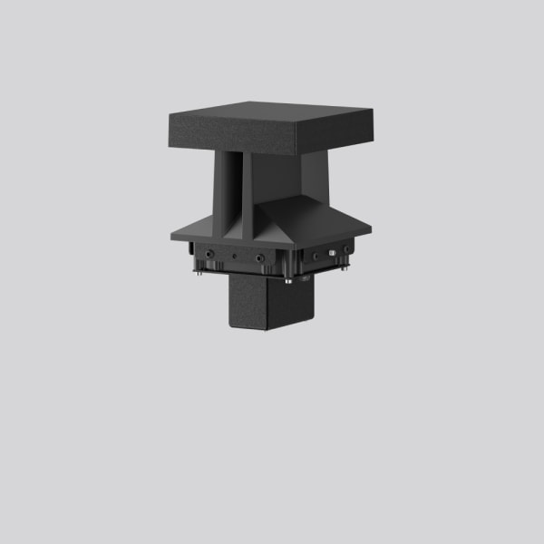 RZB - Aufsatz,2xLED/26W-2200K 156x156x190,sym.