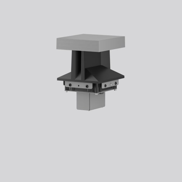 RZB - Aufsatz,LED/3,8W-3000K 156x156x190,asym.