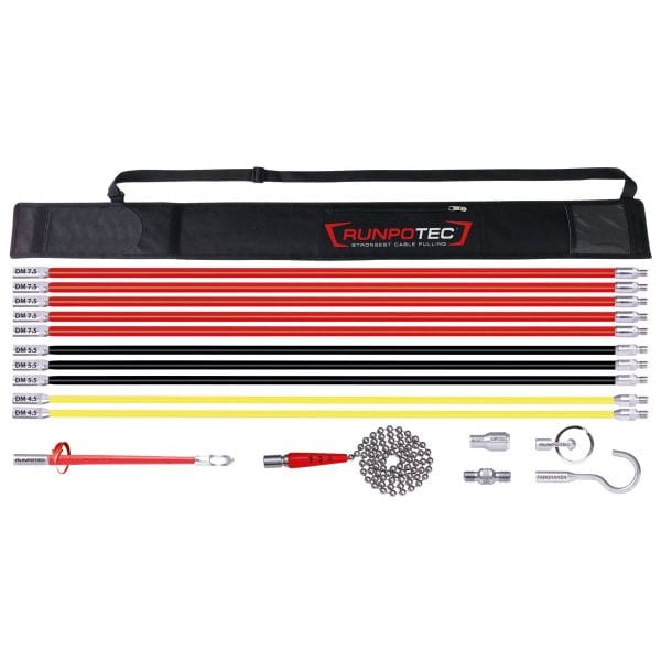 RUNPOTEC - Kabel Schubstangen RunpoSticks Paket Standard 17tlg