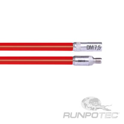 RUNPOTEC - Kabel Schubstangen RunpoStick rot/hart 2 x 1m