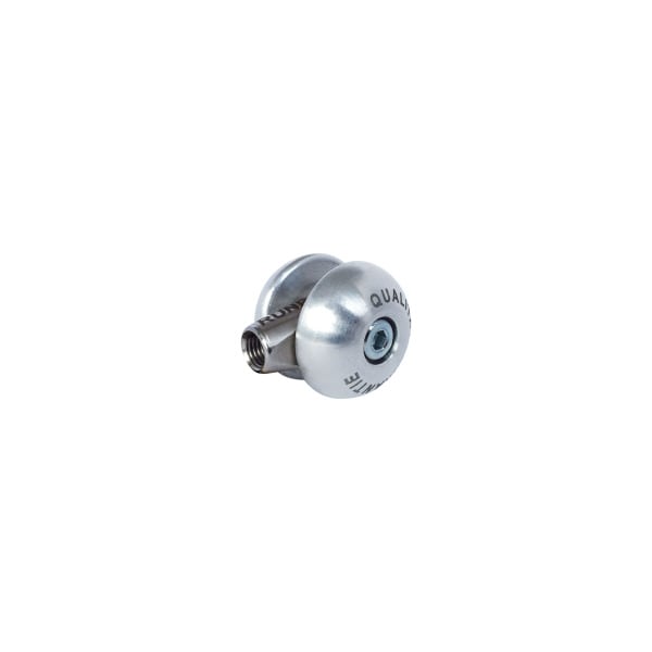 RUNPOTEC - Laufrolle Ø 25mm mit Runpotec Gewinde RG6, Edelstahl/Alumini