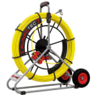 RUNPOTEC - Glasfaserstab 120 m Ø 9mm inkl. Stahlhaspel Ø 720 mm-fahrbar