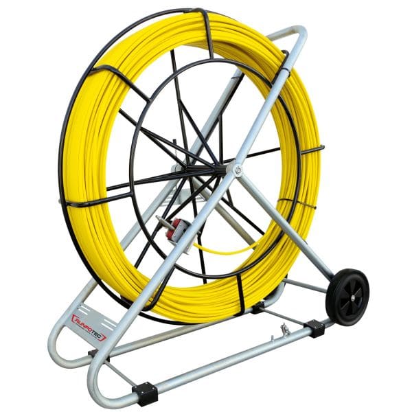 RUNPOTEC - Glasfaserstab 400m Ø 15mm inkl. Stahlhaspel Ø 1400mm-fahrb.