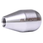 RUNPOTEC - Anfangsbirne Ø 30 mm Edelstahl - RUNPOTEC Gewinde RTG Ø 12 mm