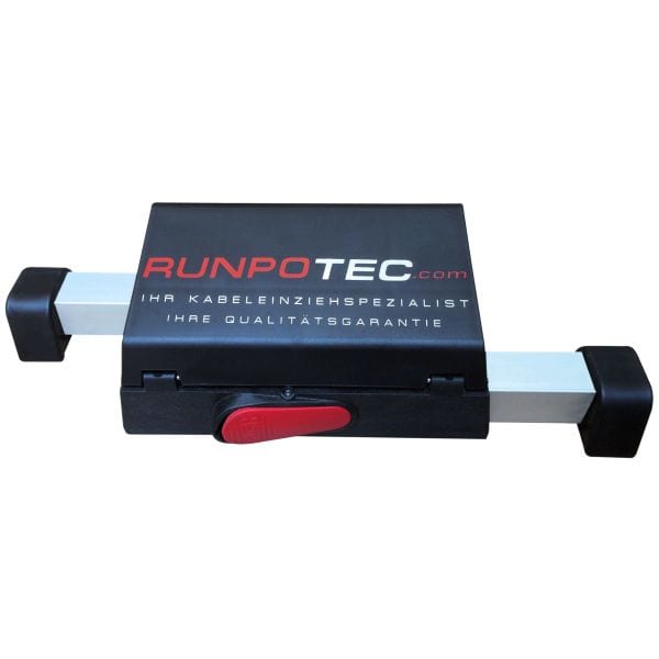 RUNPOTEC - Ausziehbarer Standfuß inkl. Staufach Zubehör für Glasfaserstab Ø 4,5 und 6 mm