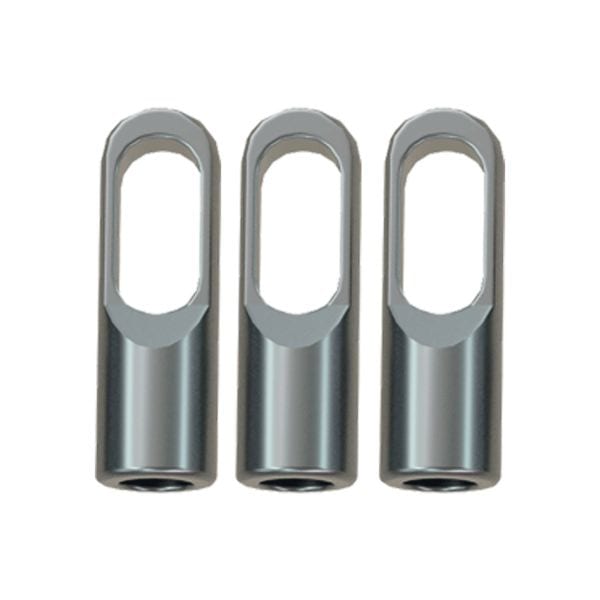 RUNPOTEC - GF3 SLIM Zugösen-Set Ø 4,5 mm, 3 Stück, Edelstahl, Gewinde RTG Ø 3 mm