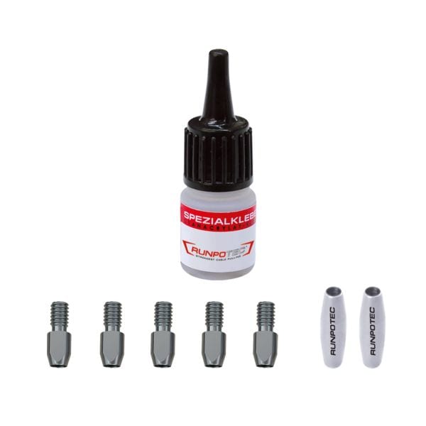 RUNPOTEC - GF3 SLIM Reparatur-Set Ø 3 mm, 8-teilig, Edelstahl, Gewinde RTG Ø 3 mm