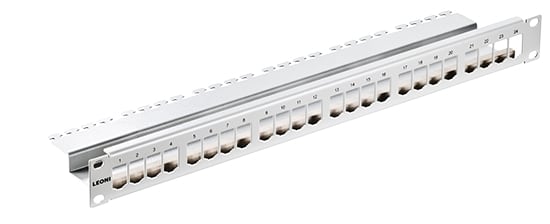 KERPEN - 19'' Patchpanel 1HE 24-Port Vario-Keystone hellgrau RAL7035