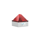 PFANNENBERG - Blitzleuchte QUADRO F12-SIL rot,230AC,10J,IP66/67