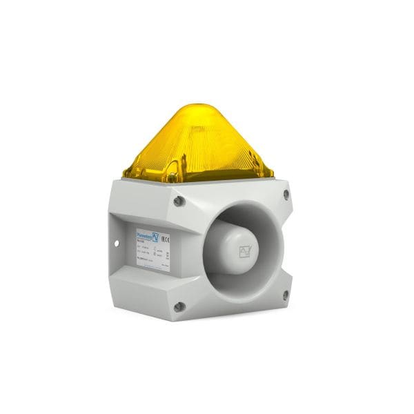 PFANNENBERG - LED-Schallgeber PA L 5 gelb,230AC,107dB,IP66,NEMA4/4x,RAL7035