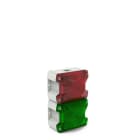 PFANNENBERG - LED-Ampelleuchte PY L-S-TL-2 rot/grün,90-265AC,RAL7035