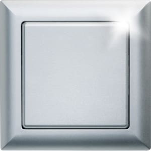 ELTAKO - Funktaster 55x55mm batterie- und leitungslos, alu lackiert