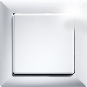 ELTAKO - Funktaster 55x55mm batterie- und leitungslos, reinweiß glänzend