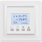 ELTAKO - Powerline-Temperaturregler UP mit Display, weiß, 50x50mm