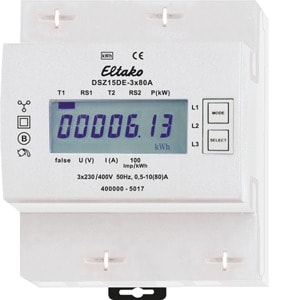 ELTAKO - Drehstromzähler 3x80A, ungeeicht