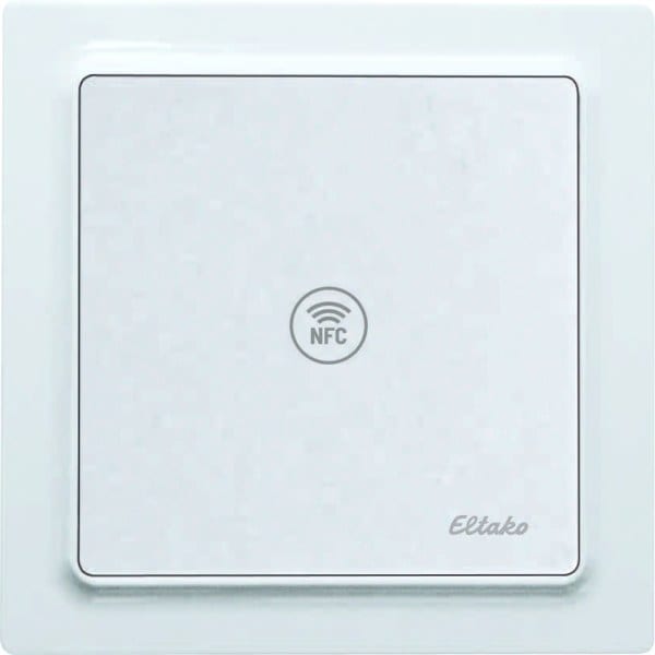 ELTAKO - NFC-Sensor im E-Design55, reinweiß glänzend