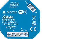 ELTAKO - Stromstoß-Schaltrelais mit IP, Matter über Wi-Fi, optional EnOcean, 1 Schließer potenzialfrei 16?A