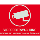 ABUS - Warnaufkleber Videoüberwachung (ohne ABUS Logo) 148 x 105 mm