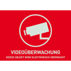 ABUS - Warnaufkleber Videoüberwachung (ohne ABUS Logo) 74 x 52,5 mm