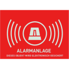 ABUS - Warnaufkleber Alarm (ohne ABUS-Logo) 148 x 105 mm