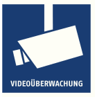 ABUS - Warnaufkleber Videoüberwachung 90 x 90 mm