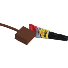ABUS - Potentialfreier Glasbruchmelder mit Kleber (braun)