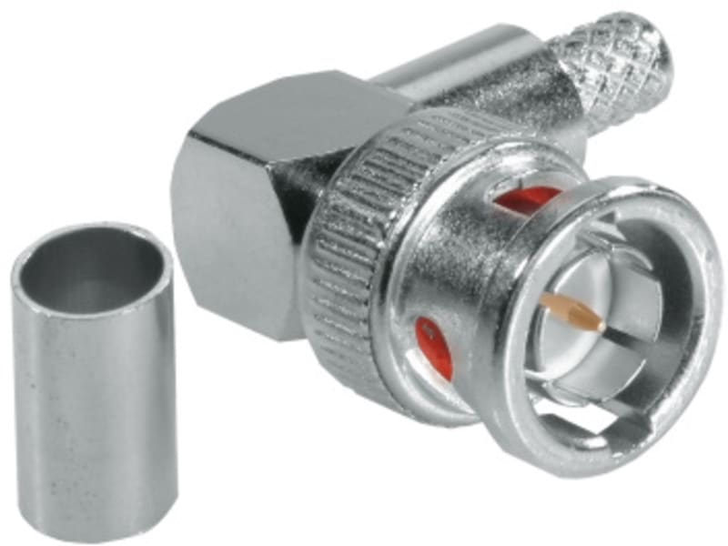 ABUS - BNC Winkel Crimp Stecker