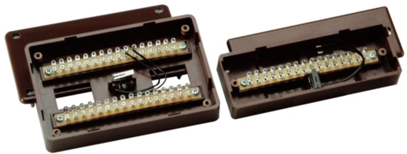 ABUS - Aufputz-Lötverteiler 16-polig VdS C (braun)