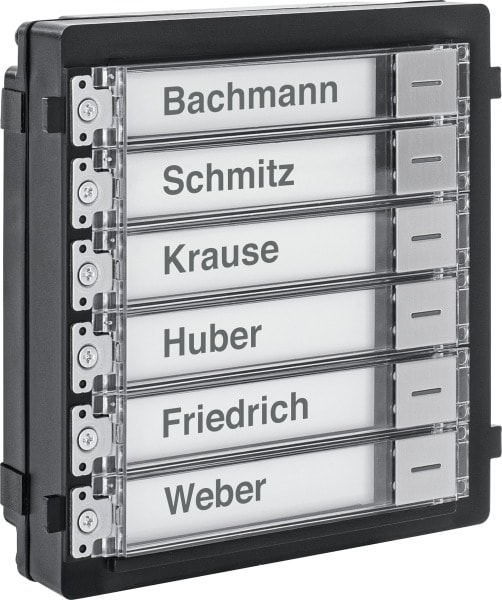 ABUS - Klingeltasten-Modul (6 Tasten) für Türsprechanlage (Edelstahl)
