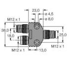 TURCK - Profibus-Y-Stück, komplett geschirmt, 12 MBit/s