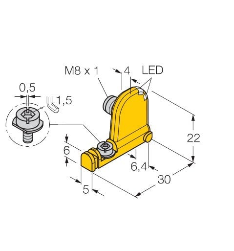 TURCK - Magnetfeldsensor, für Pneumatikzylinder