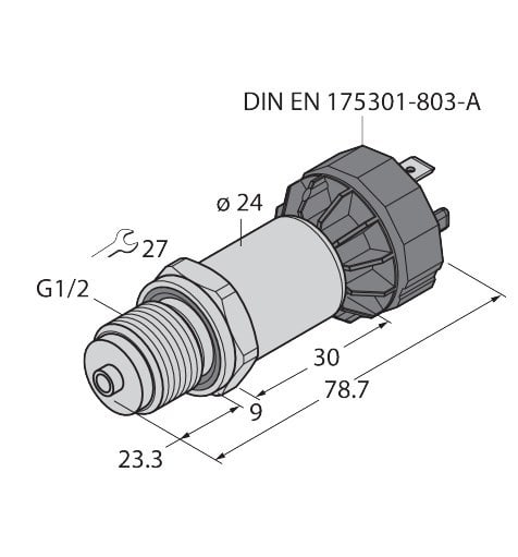 TURCK - Drucktransmitter, mit Stromausgang (2-Leiter)