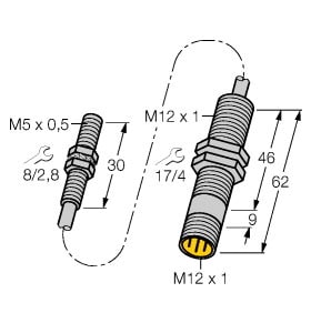 TURCK - Induktiver Sensor, mit Analogausgang, Standard