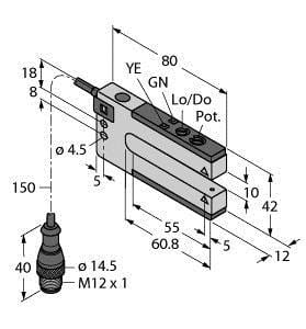 TURCK - Opto-Sensor, Gabellichtschranke