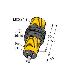 TURCK - Kapazitiver Sensor, KEMA 02 ATEX 1090X