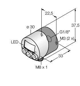 TURCK - Drucksensor, mit 2 Transistorschaltausgängen pnp