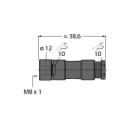 TURCK - M8 x 1 / Ø 8 mm Rundsteckverbinder, Konfektionierbare Kupplu