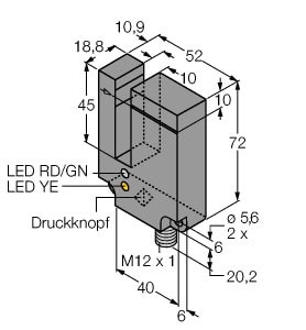 TURCK - Opto-Sensor, Gabellichtschranke