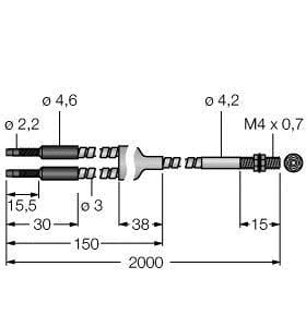 TURCK - Glas-Lichtleiter, Gabelleiter