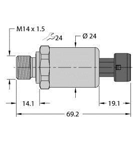 TURCK - Drucktransmitter, mit Stromausgang (2-Leiter)