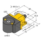 TURCK - Induktiver Winkelsensor, mit CANopen Schnittstelle, Premium-