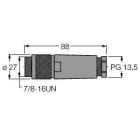 TURCK - 7/8'' Rundsteckverbinder, Konfektionierbarer Stecker, gerade